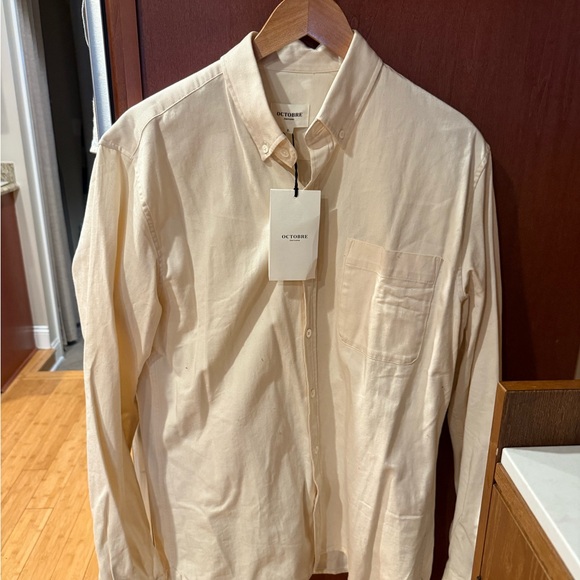 OCTOBRE Ecru Miles Button-Up Shirt - Picture 2 of 6